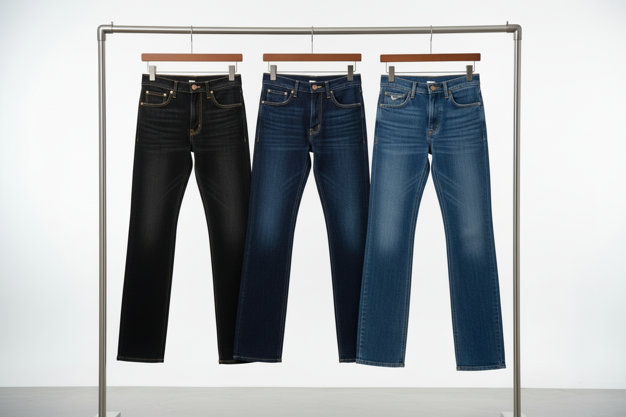 misma imagen pero que sean jeans mas amplios